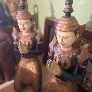 Handcrafted Thai Prayer Statues